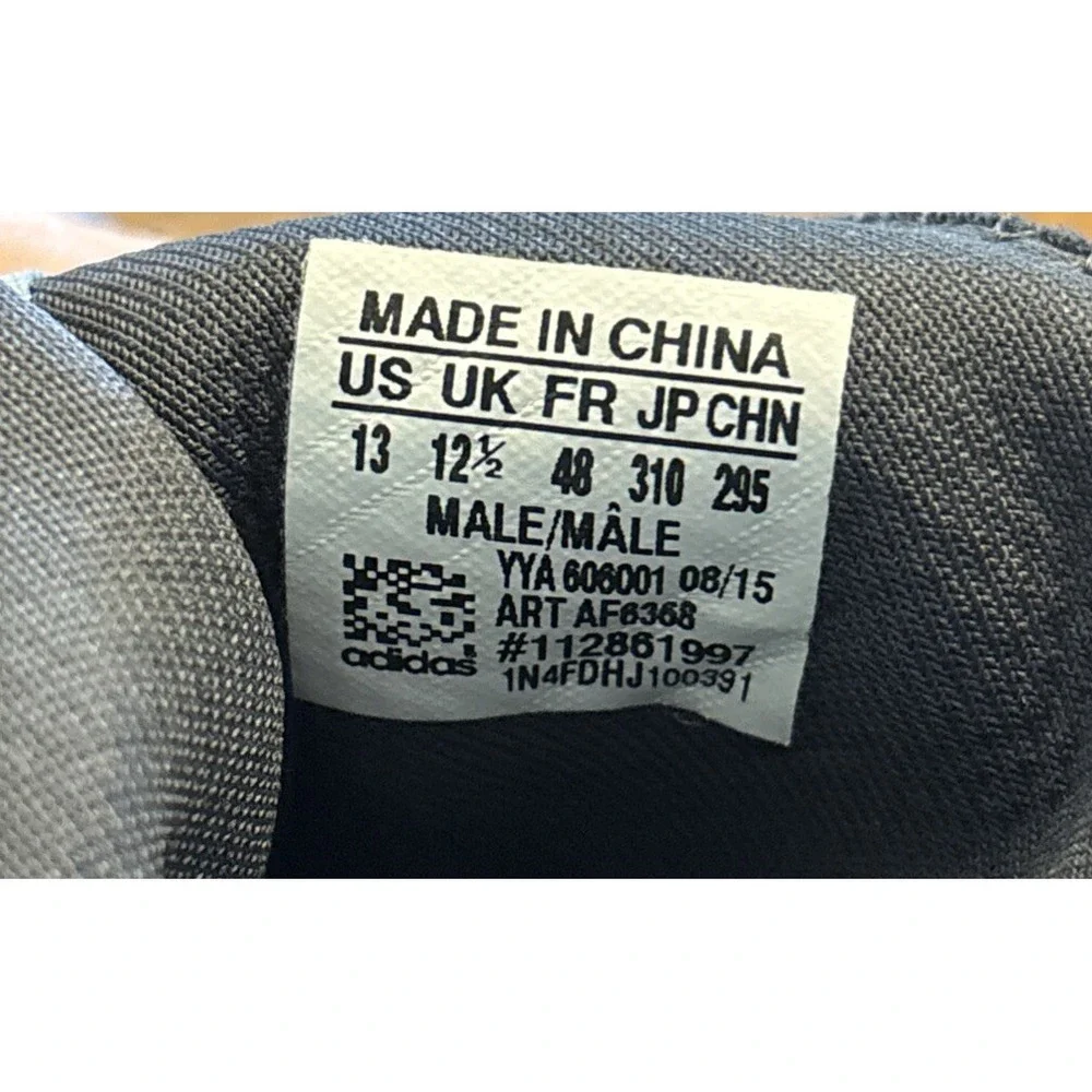 Adidas Tubular X Sneakers Mens 13 Black Grey Knit AF6368 Mid Top Lifestyle Shoes